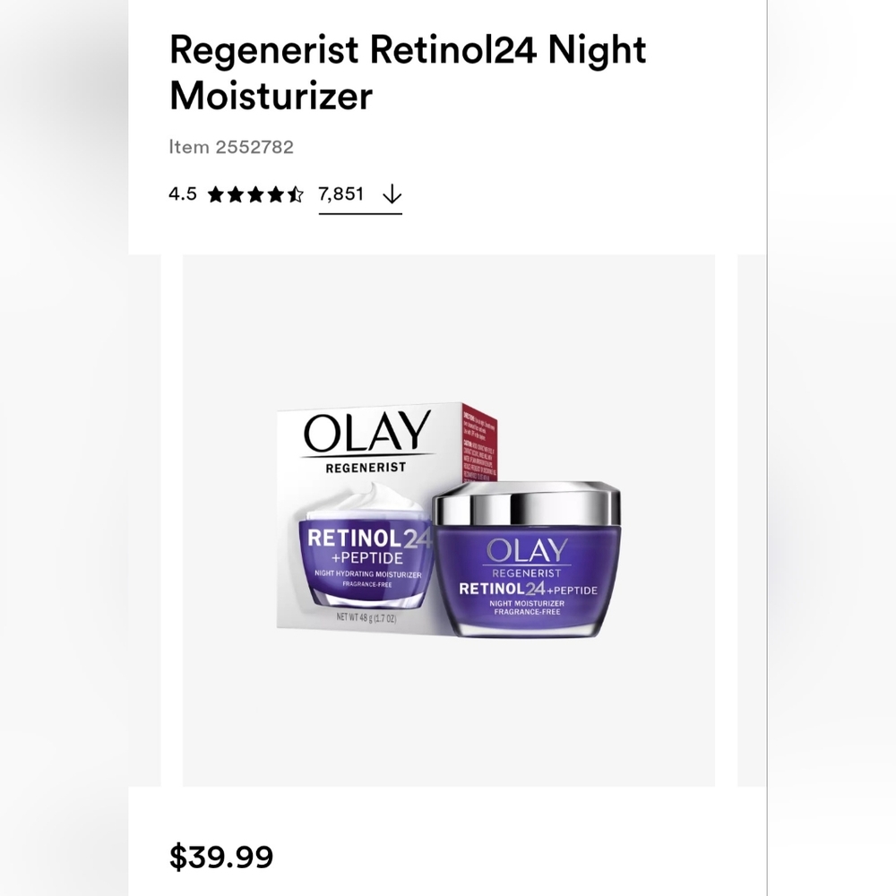 OLAY REGENERIST RETINOL 24 +PEPTIDE - Picture 3 of 3